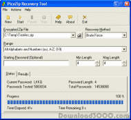 PicoZip Recovery Tool screenshot